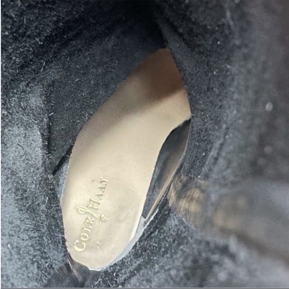 COLE HAAN X NIKE AIR Nola Slouch Knee Black Leather Heeled Boots Women’s Size 6 - Picture 7 of 8